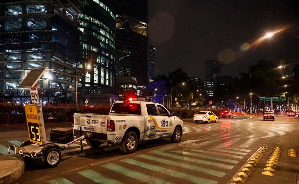 Con el objetivo de inhibir hechos de tránsito, como el registrado el pasado 31 de marzo, la Secretaría de Seguridad Pública de la Ciudad de México aplicó el dispositivo Recuperación de Vialidades así como Carruseles Nocturnos.