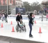 De la silla de ruedas …¡a la pista de hielo!