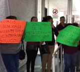 Bloquean COMAPA Reynosa; exigen a autoridades municipales solución