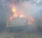 Incendio termina con patrimonio en Río Bravo