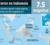 Provoca sismo de 7.5 Tsunami en Indonesia