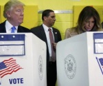 Trump emite voto en Nueva York; descalifica encuestas