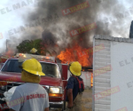 Arde residencia en Villa del Mar, en Miguel Alemán