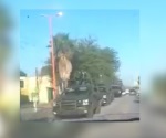 Irrumpe convoy militar en el municipio de Río Bravo