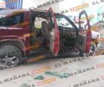 Abandonan camioneta baleada en Reynosa