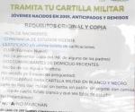 Invitan a tramitar la media cartilla militar