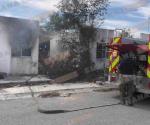 Incendio en casa abandonada de colonia Puerta Sur