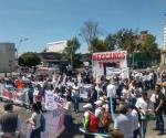 Encabeza marcha por la paz en puebla Adrián LeBarón