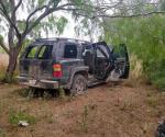 Aseguran camioneta baleada y abandonada