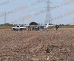 Cae avioneta sobre parcelas al sur de Reynosa