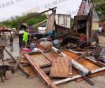 Derrumba "Hanna" viviendas de pescadores en Matamoros