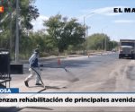 Comienzan rehabilitación de principales avenidas