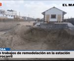 Siguen trabajos de remodelación en la estación de Ferrocarril