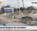 Clausuran tiradero de escombro