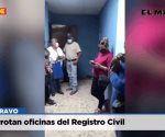 Abarrotan oficinas del Registro Civil