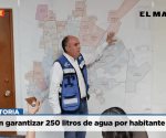 Buscan abatir 26% de déficit y garantizar abasto de agua