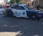 Fallece policía tras choque en Victoria