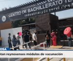 Abarrotan reynosenses módulos de vacunación