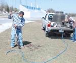 Reforestan Unidad Deportiva B. Juárez