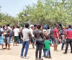 Migrantes buscan refugio por lluvias