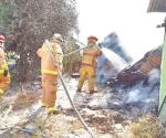 Sofocan incendio en vivienda