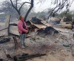 Incendio consume vivienda