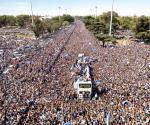 Un mar de hinchas