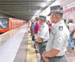 Vigila la Guardia Nacional el metro