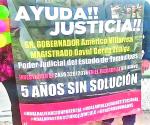 Madre de familia demanda justicia