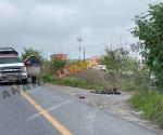 Tiran cadáver en carretera a Río Bravo