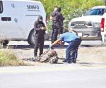 Tiran a hombre asesinado