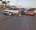 Taxista ocasiona accidente vial