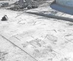 Vandalizan obras de pavimentación