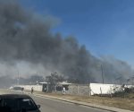 Incendio de pastizal obliga a desalojar primaria en Altamira