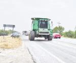 Sube tráfico de maquinaria agrícola por las carreteras