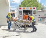 Herido motociclista en fuerte accidente