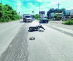 Atropellan a motociclista