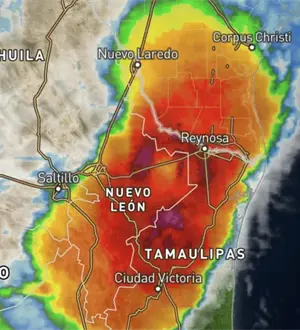 Alerta Protecci&oacute;n Civil por lluvias intensas en Tamaulipas